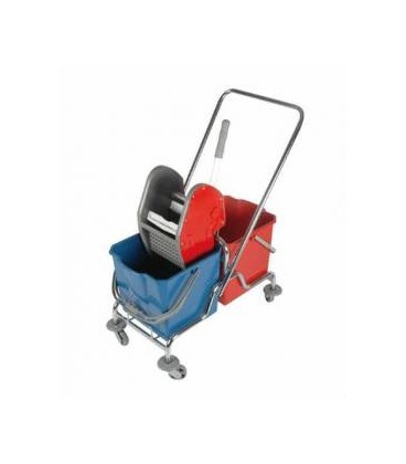 Dviejų talpų valymo vežimėlis, 2x25L