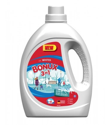 Skystas skalbiklis Bonux White, Polar Ice Fresh 1.9ltr